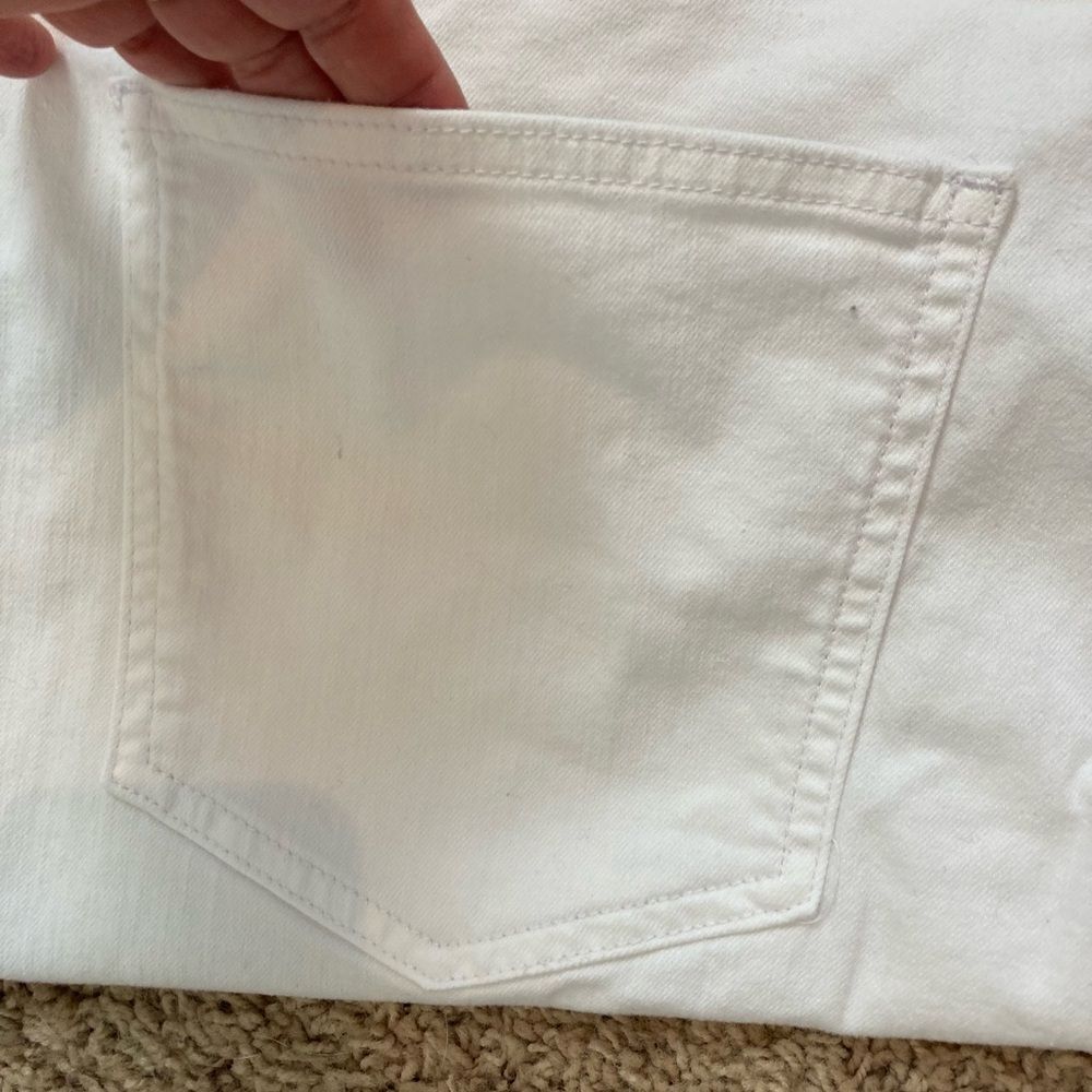 Eileen Fisher Organic Cotton White Denim Jeans - Picture 5 of 7